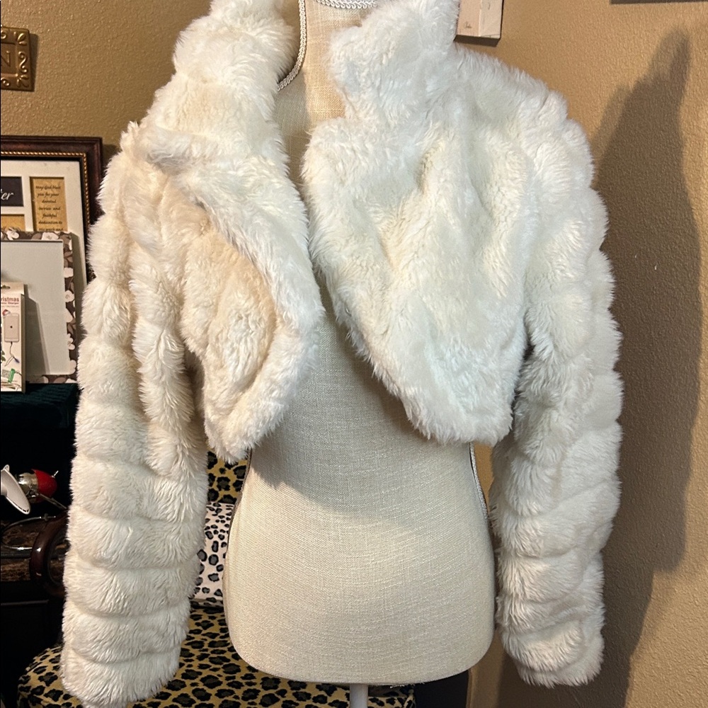 Chic White Teddy Jacket